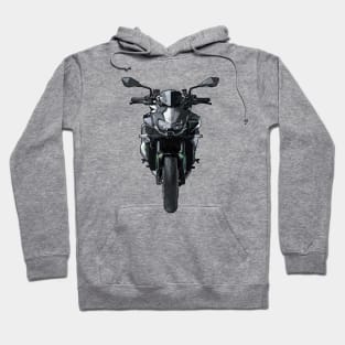 Z H2 Bike Front View Illustration Hoodie